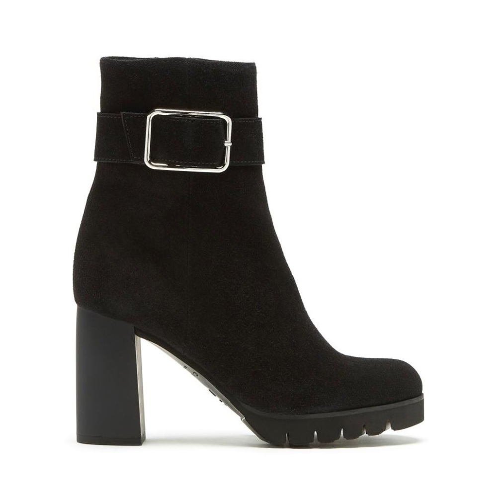La Canadienne Milo Suede Block Heel Booties - NWT